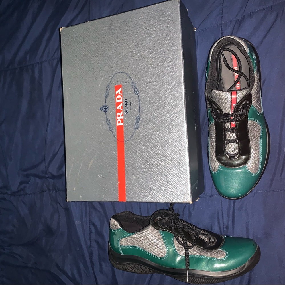 11.5 green Prada men shoe